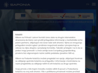 Frontpage screenshot for site: (http://www.saponia.hr)