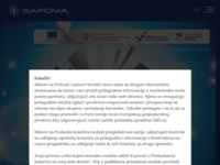 Frontpage screenshot for site: (http://www.saponia.hr)