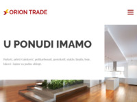 Frontpage screenshot for site: Prodaja i ugradnja parketa - Orion Trade Zadar (http://www.oriontrade.hr)