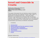 Slika naslovnice sjedišta: Izrael i genocid u Hrvatskoj (http://www.croatianhistory.net/etf/israel.html)