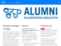 Frontpage screenshot for site: Alumni Filozofskog fakulteta u Zagrebu (http://www.ffzg.org)