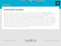 Frontpage screenshot for site: (http://www.apartmani-boban.hr)