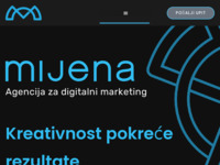 Frontpage screenshot for site: Mijena Internet Marketing (http://www.mijena.hr)
