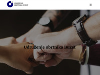 Frontpage screenshot for site: Udruženje obrtnika Buzet (http://www.uobuzet.hr)