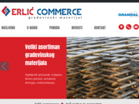 Frontpage screenshot for site: Erlić commerce - građevinski materijal Biograd (http://www.erlic-commerce.hr/)