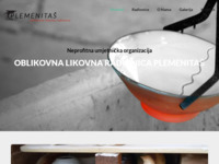 Frontpage screenshot for site: Oblikovna likovna radionica Plemenitaš (http://olr-plemenitas.hr)