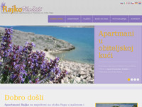 Frontpage screenshot for site: Apartmani Rajko - Vlašići otok Pag (http://www.rajkovlasici.com/)