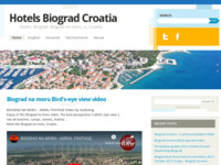 Frontpage screenshot for site: (http://hotelsbiogradcroatia.wordpress.com)