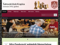 Frontpage screenshot for site: Šahovski klub Krapina » osnovan 1952. godine (http://www.skkrapina.hr)
