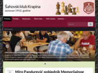 Frontpage screenshot for site: (http://www.skkrapina.hr)