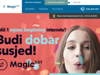 Frontpage screenshot for site: Magic Net d.o.o. (http://www.mtnet.hr)