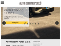 Frontpage screenshot for site: Auto Centar Poreč d.o.o. (http://www.acporec.hr)