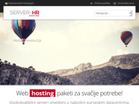 Slika naslovnice sjedišta: Server-HR - Hosting nove generacije dostupan svima (http://www.serverhr-hosting.hr)