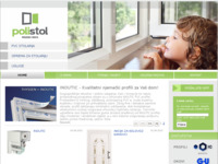 Frontpage screenshot for site: Polistol pvc prozori i vrata (http://www.polistol.hr)