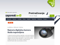 Frontpage screenshot for site: Usporedi.hr (http://www.usporedi.hr)