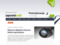 Frontpage screenshot for site: (http://www.usporedi.hr)