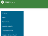 Frontpage screenshot for site: (http://www.djecjivrtictratincica.hr/)