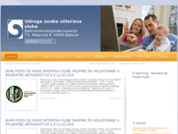 Frontpage screenshot for site: Udruga osoba oštećena sluha Bjelovar (http://uoosbbz.hr/)