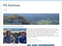 Frontpage screenshot for site: (http://www.pd-karlovac.hr)