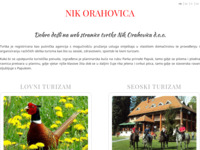 Frontpage screenshot for site: Nik Orahovica - Lovni i seoski turizam (http://www.nik-orahovica.hr)