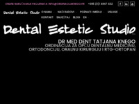 Frontpage screenshot for site: Stomatološka ordinacija Dr. Tatjana Knego (http://www.ordinacijaknego.hr/)