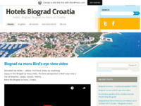 Frontpage screenshot for site: (http://hotelsbiogradcroatia.wordpress.com/)