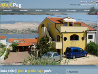 Slika naslovnice sjedišta: Apartmani na otoku Pagu - Privatni smještaj u gradu Pagu - Jović Pag (http://www.jovicpag.com/)