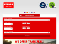 Frontpage screenshot for site: (http://www.vetura-rentacar.hr)