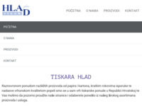 Frontpage screenshot for site: Tiskara  Hlad (http://www.hlad.hr/)