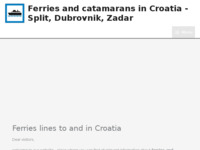 Frontpage screenshot for site: Ferries in Croatia - new timetable, ticket prices, operators (http://ferries-croatia.com/)