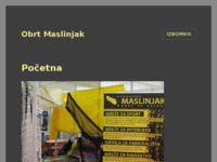 Slika naslovnice sjedišta: Maslinjak - mreže za sport i ribarstvo (http://www.maslinjak.hr)