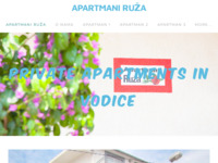 Frontpage screenshot for site: Apartmani Ruza Vodice - Apartmani Ruža (http://www.apartmaniruza.com)