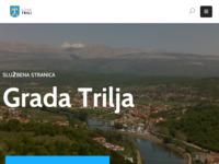 Frontpage screenshot for site: Grad Trilj (http://www.trilj.hr)