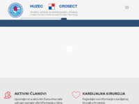 Frontpage screenshot for site: HUZEC - Hrvatsko udruženje za ekstrakorporalnu cirkulaciju (http://www.huzec.hr)
