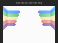 Frontpage screenshot for site: Spectator Mundi - Kronika suvremenog svijeta (http://www.spectatormundi.org)