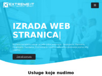 Frontpage screenshot for site: Izrada internet stranica i profesionalna IT rjesenja - Extreme IT (http://www.extremeit.hr)