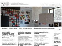 Frontpage screenshot for site: Akademija likovnih umjetnosti u Zagrebu (http://www.alu.hr)