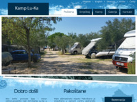 Frontpage screenshot for site: Kamp luka Pakoštane (http://www.campluka.com/)