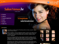 Frontpage screenshot for site: (http://www.salon-venus.hr)