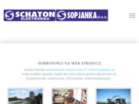 Frontpage screenshot for site: Schaton elektronika (http://www.schaton-elektronika.hr)