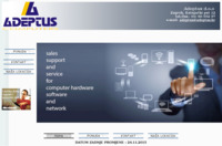 Frontpage screenshot for site: Adeptus computers (http://www.adeptus.hr)