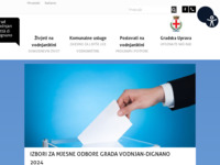 Frontpage screenshot for site: (http://www.vodnjan.hr)