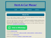 Frontpage screenshot for site: Rent-a-Car Masar (http://www.masar.hr)