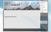 Frontpage screenshot for site: (http://www.ddelectric.hr)