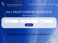 Frontpage screenshot for site: (http://chartercroatia.net/)
