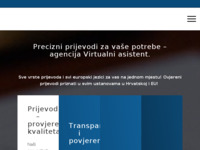 Slika naslovnice sjedišta: Agencija za prevođenje - Virtualni asistent (http://www.virtualni-asistent.hr)