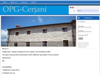 Frontpage screenshot for site: OPG Cerjani (http://opg-cerjani.hr)