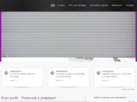 Frontpage screenshot for site: Euro Profil Valpovo (http://www.euro-profil.hr/)