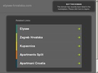 Frontpage screenshot for site: (http://www.elysee-hrvatska.com/)