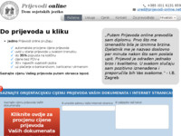 Frontpage screenshot for site: Prevoditeljska agencija Prijevodi online (http://www.prijevodi-online.net)